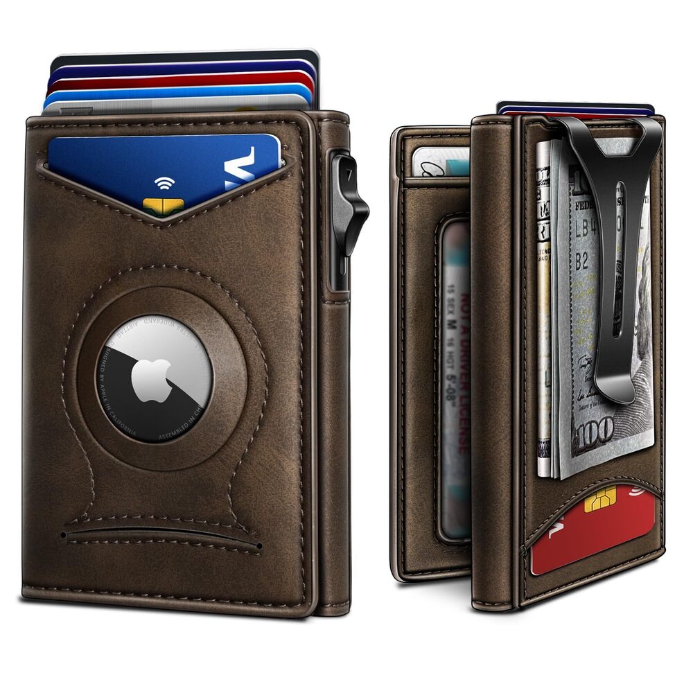 9038 Money Clip Wallet, Gift Slim Wallet Credit Card Holder Airtag&Standard